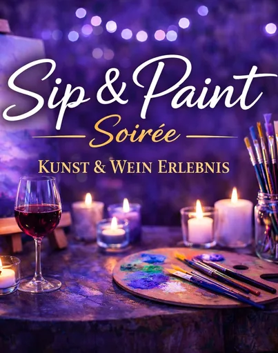 Sip & Paint Soirée – Kunst & Wein Erlebnis